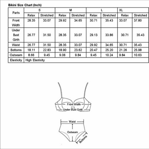 Blue/White Slimming Boho Tankini Sz M (look 10 lb lighter) - Picture 7 of 8